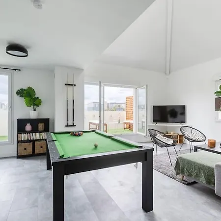 Premium Flat 6 People With Billard And Terrace Stade De France Saint-Denis  Exterior foto